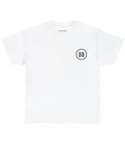 White Defense Distributed Logo Tee