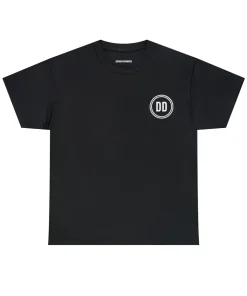 Black Defense Distributed Logo Tee