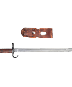 WWII Japanese Type 30 Arisaka Hooked Quillon Bayonet With Scabbard & Frog (Original)