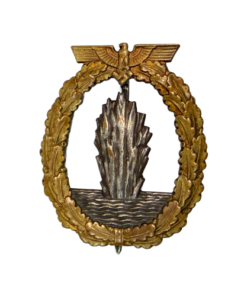 WW2 German Kreigsmarine Minesweeper Badge By Schwerin (Original)